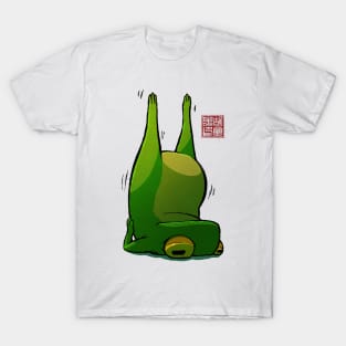 Yoga Frog Candlestick Pose T-Shirt